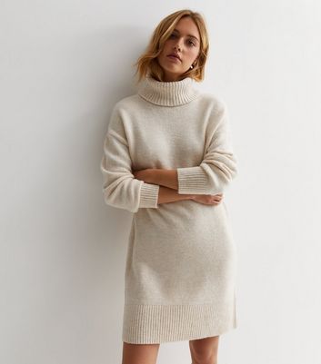 Cream knit outlet dress