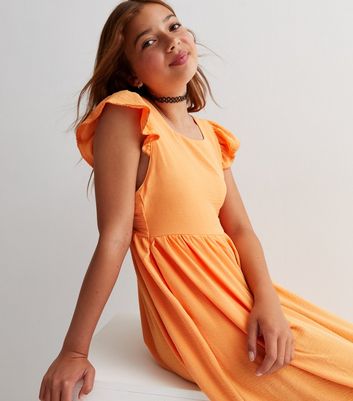 Orange little clearance girl dresses