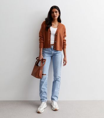 Rust coloured shop cardigans