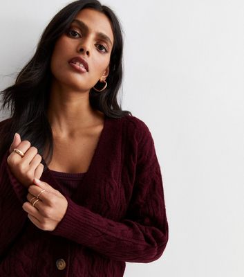 Burgundy sale color cardigan