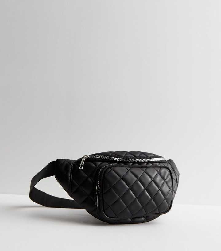 The Getaway Gold Faux Leather Quilted Fanny Pack