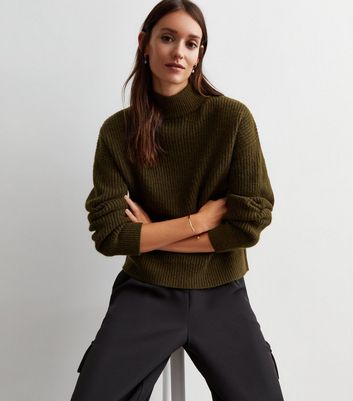 Khaki hot sale sweater women's