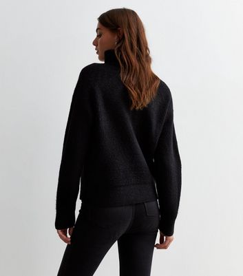 Black jumper hotsell with zip