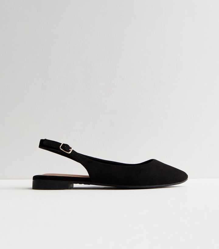 slingback low block heel