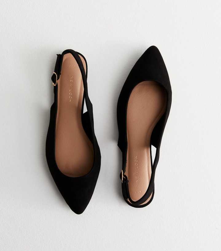 slingback low block heel