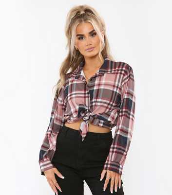 JUSTYOUROUTFIT Pink Check Shirt