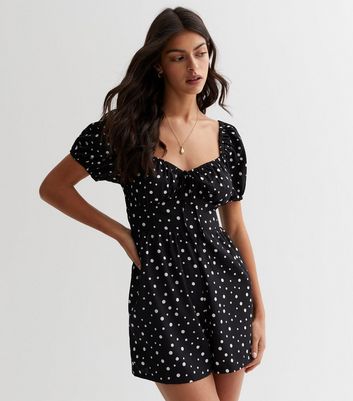 New look polka store dot playsuit