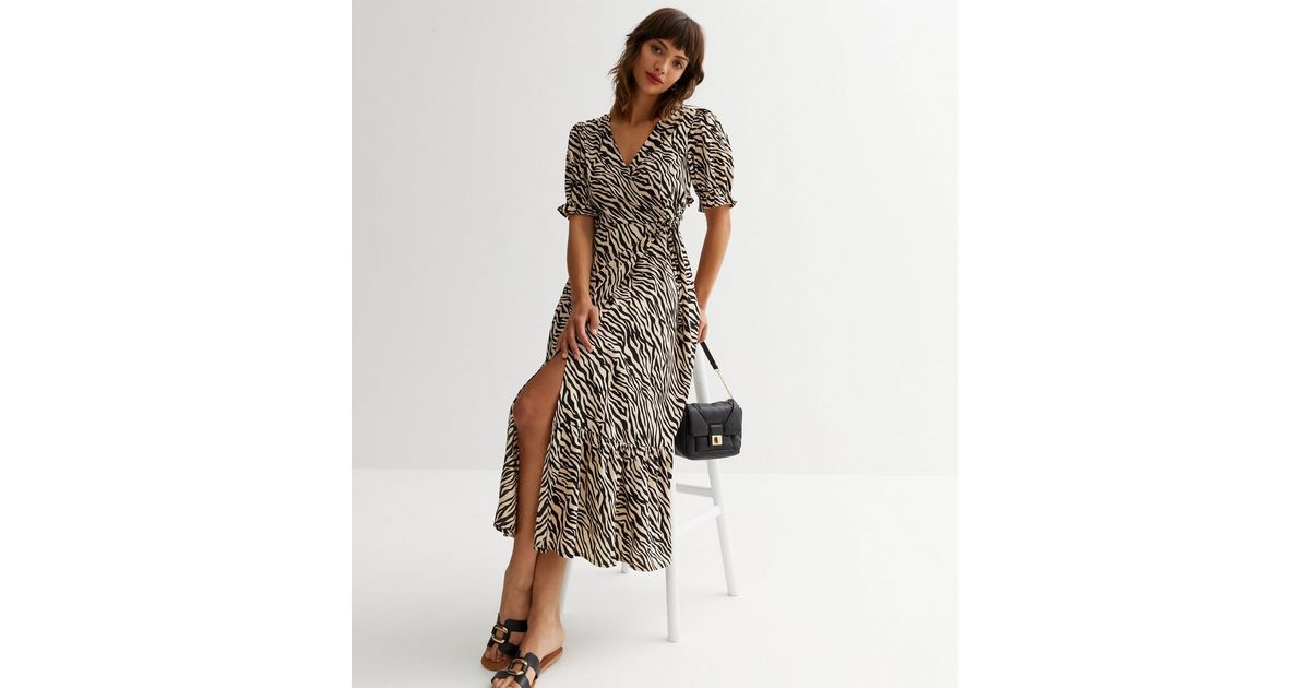 Wrap Dress Zebra Dress New Look Plus Zebra Print Wrap Shirt Dress