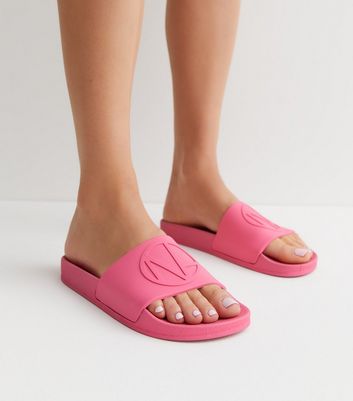 Pink cheap sliders womens