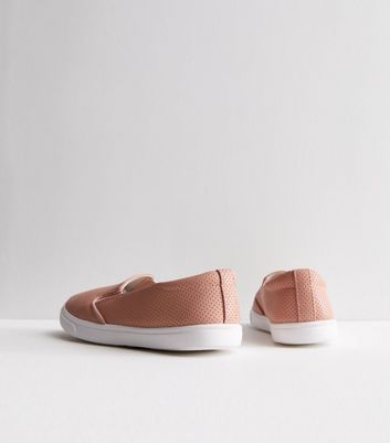 Keds double decker store washed leather pale pink