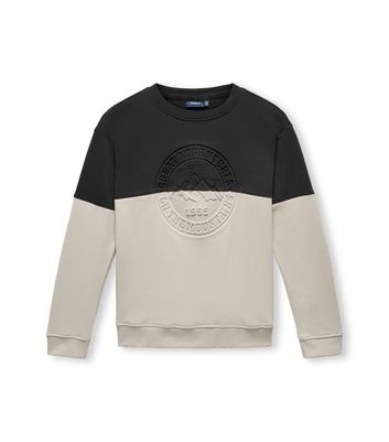 Off white navy hotsell & white graphic sweatshirt