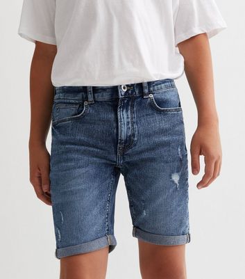 Bermuda destroyed best sale denim shorts