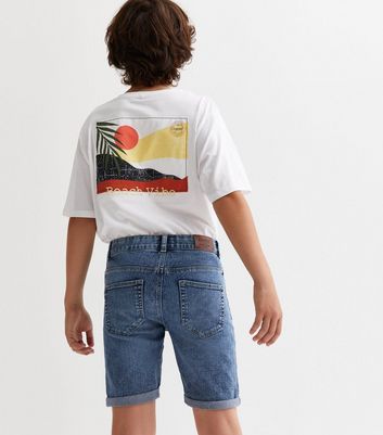 Kids ripped sale denim shorts