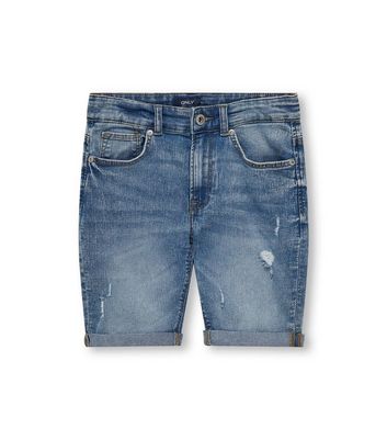 KIDS ONLY Pale Blue Ripped Denim Shorts