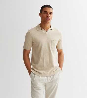 Only & Sons Stone Knit Short Sleeve Polo Shirt
