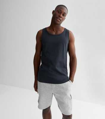 Only & Sons Navy Cotton Vest