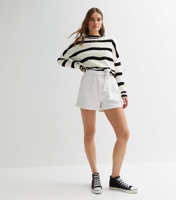 White hot sale jumper shorts