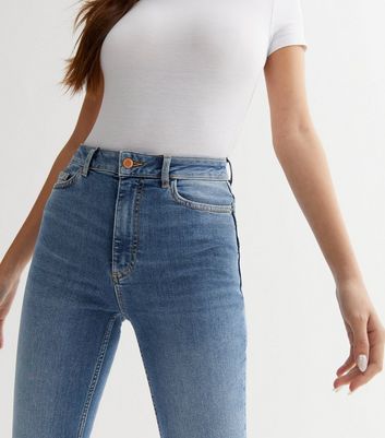 Blue Lift & Shape Jenna Skinny Jeans New Look