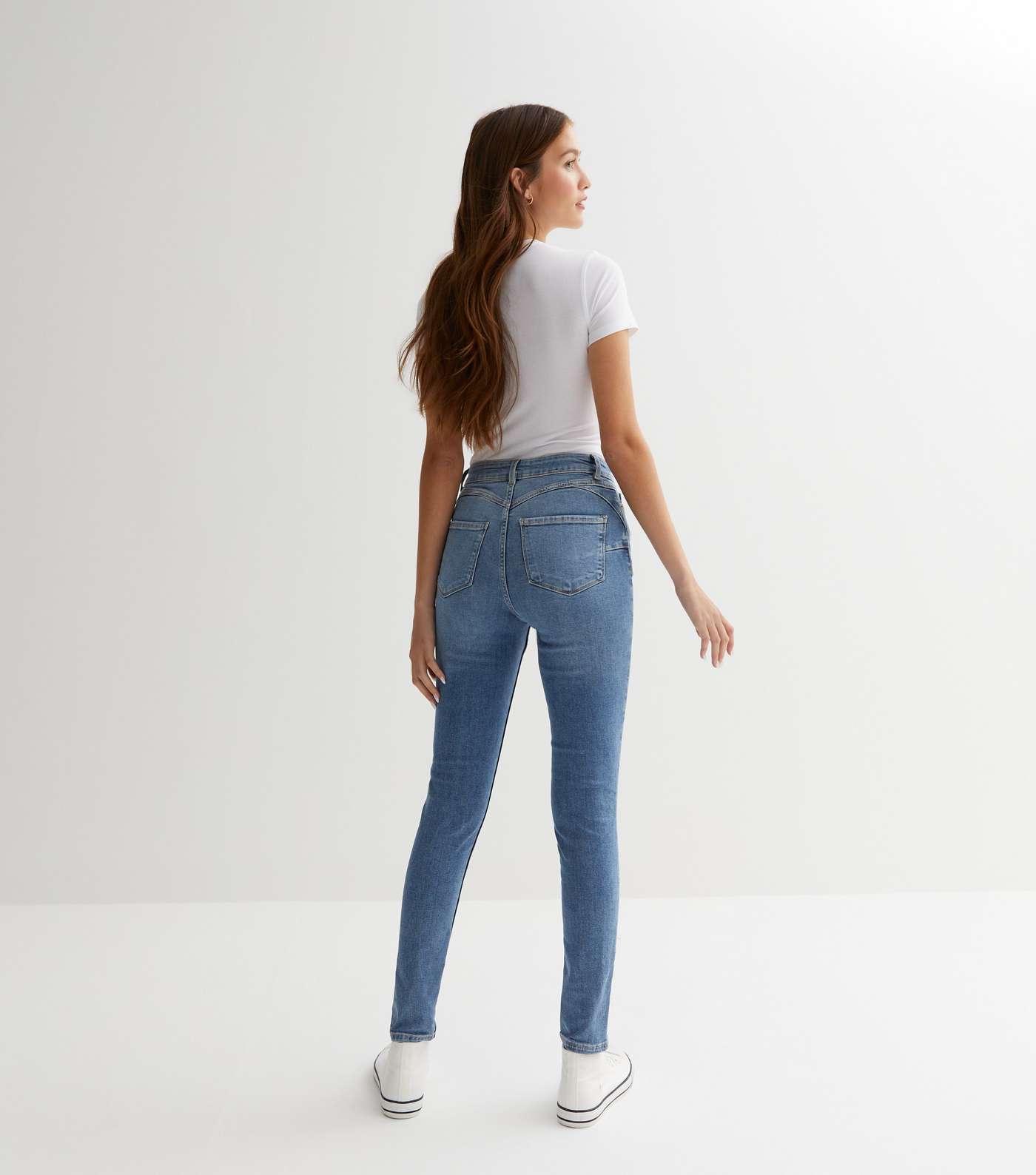 Blue Lift & Shape Jenna Skinny Jeans Image 4