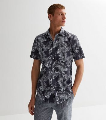 Men's Only & Sons Leafy Short Sleeve Shirt New Look