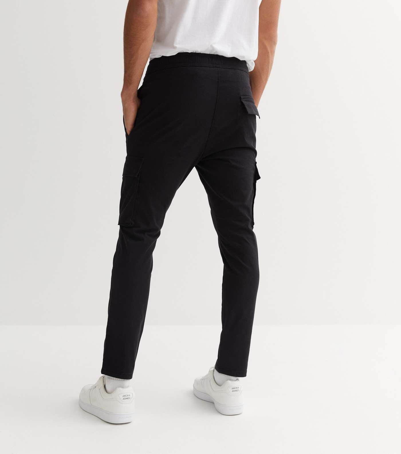 Only & Sons Black Slim Fit Cargo Trousers Image 4
