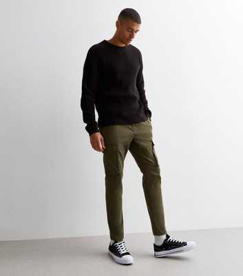 Only & Sons Olive Slim Fit Cargo Trousers