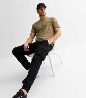 Only & Sons Black Cuffed Cargo Trousers