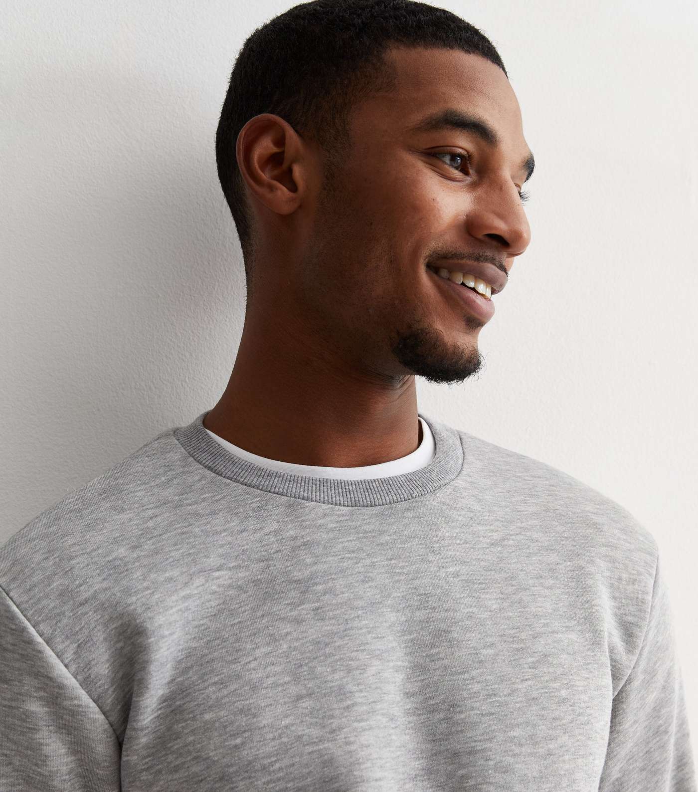 Only & Sons Pale Grey Jersey Crew Neck Sweatshirt Image 3