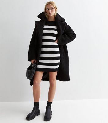 Petite black 2025 teddy coat