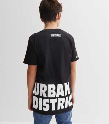 KIDS ONLY Black Crew Neck Urban District Logo Oversized T-Shirt