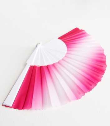 Pink Ombré Folding Fan