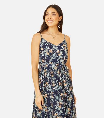 Mela navy outlet floral dress