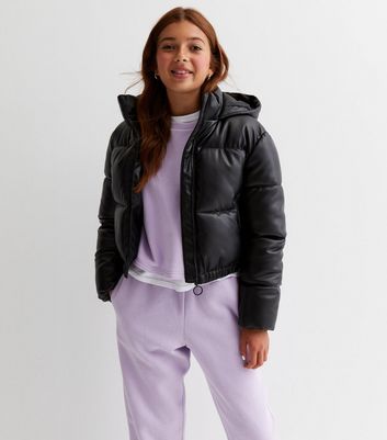 J. McLaughlin Rexx Faux Leather Puffer Jacket | The Summit at Fritz Farm