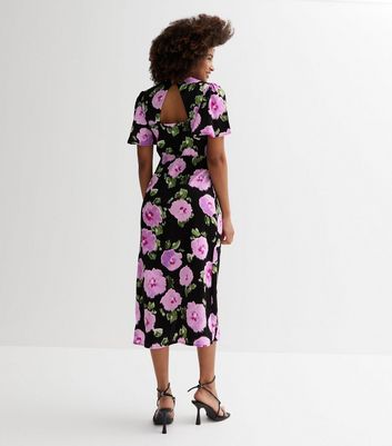 Dark purple deals floral dress