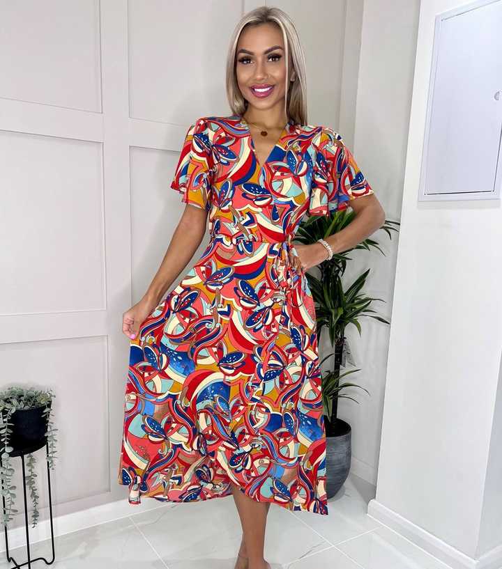 ax paris multi coloured dress