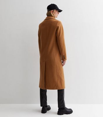 Longline cheap tan coat