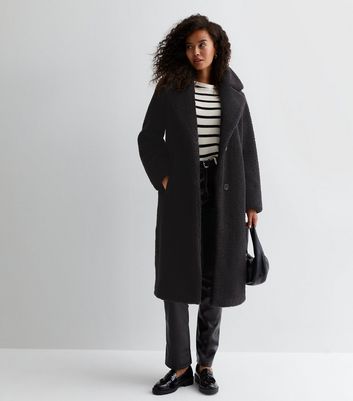 New look black teddy clearance coat