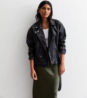 Leather biker jackets sale for womens new look