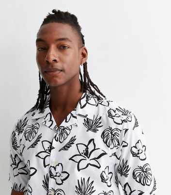 Only & Sons White Floral Short Sleeve Shirt