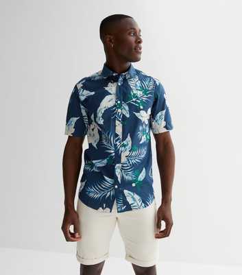 Only & Sons Blue Tropical Short Sleeve Shirt