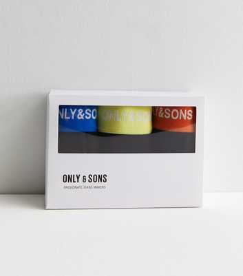Only & Sons 3 Pack Black Logo Boxers