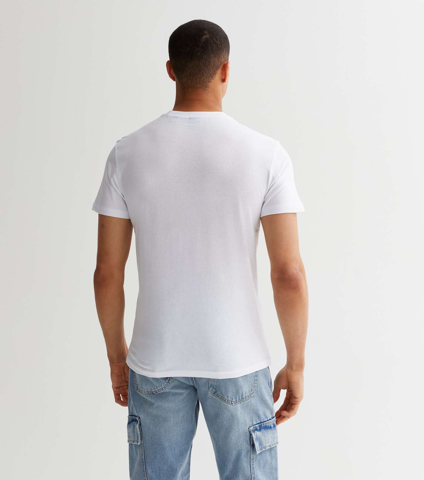 Only & Sons White Crew Neck T-Shirt Image 4