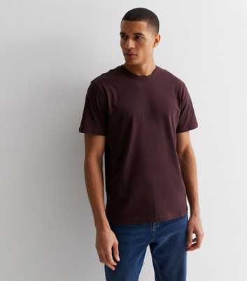Only & Sons Dark Brown Crew Neck Short Sleeve T-Shirt