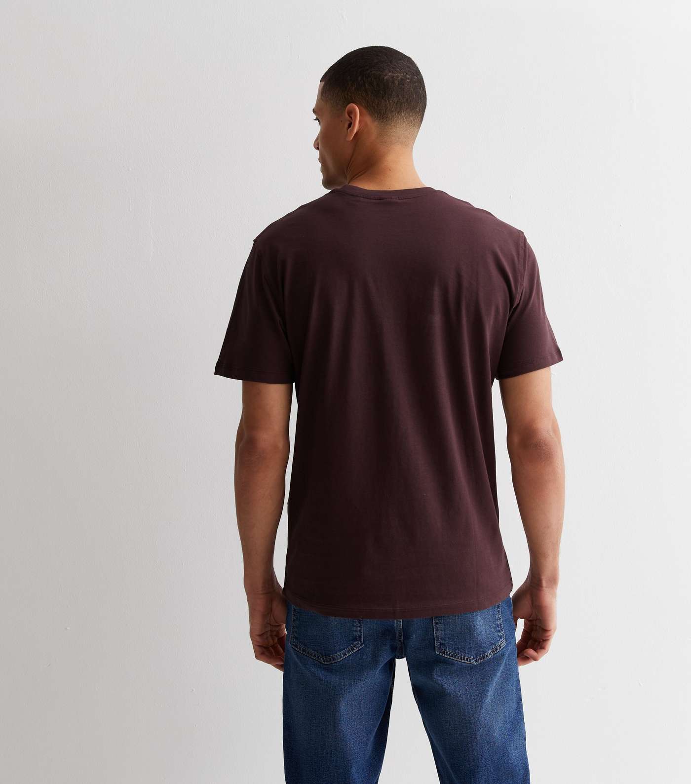 Only & Sons Dark Brown Crew Neck Short Sleeve T-Shirt Image 4