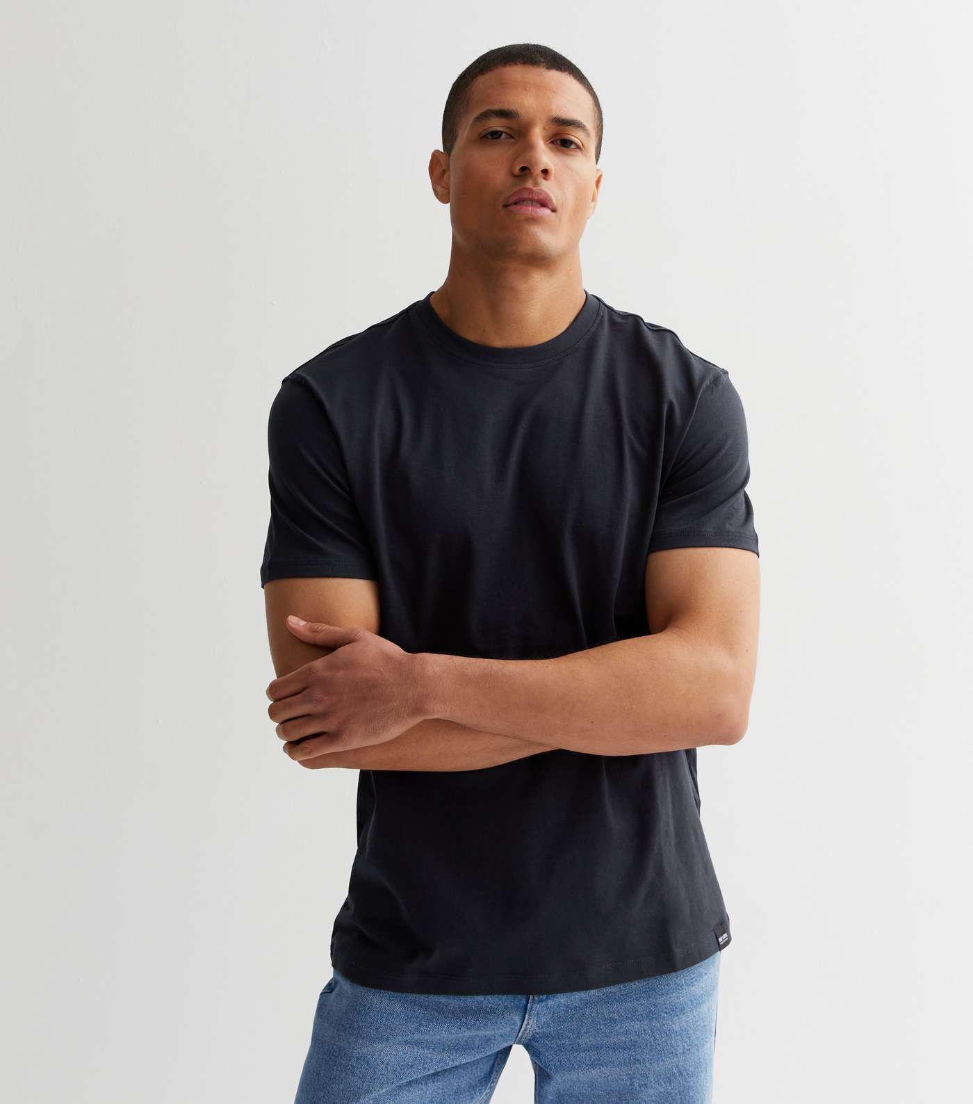 Only & Sons Navy Crew Neck Short Sleeve T-Shirt Image 2