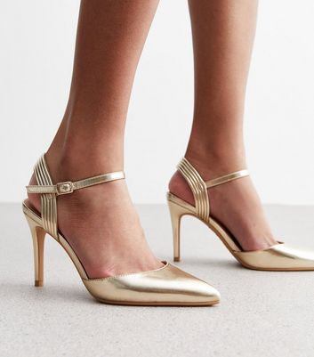 New look gold court sales shoes