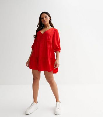 Petite red on sale dresses with sleeves