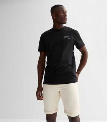 Only & Sons Off White Denim Shorts