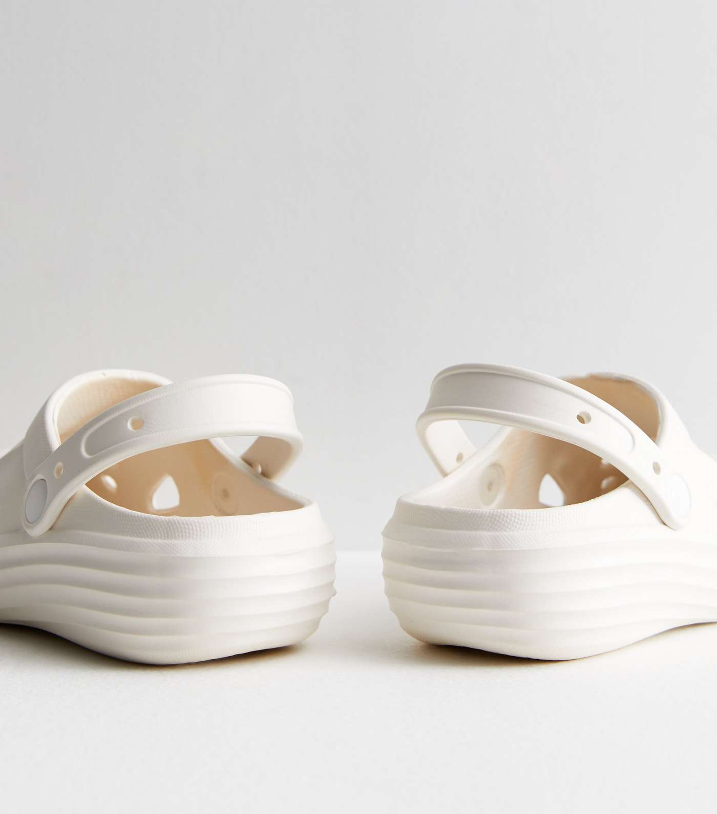 White Clog Sandals Image 6