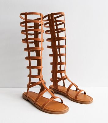 High leg online sandals